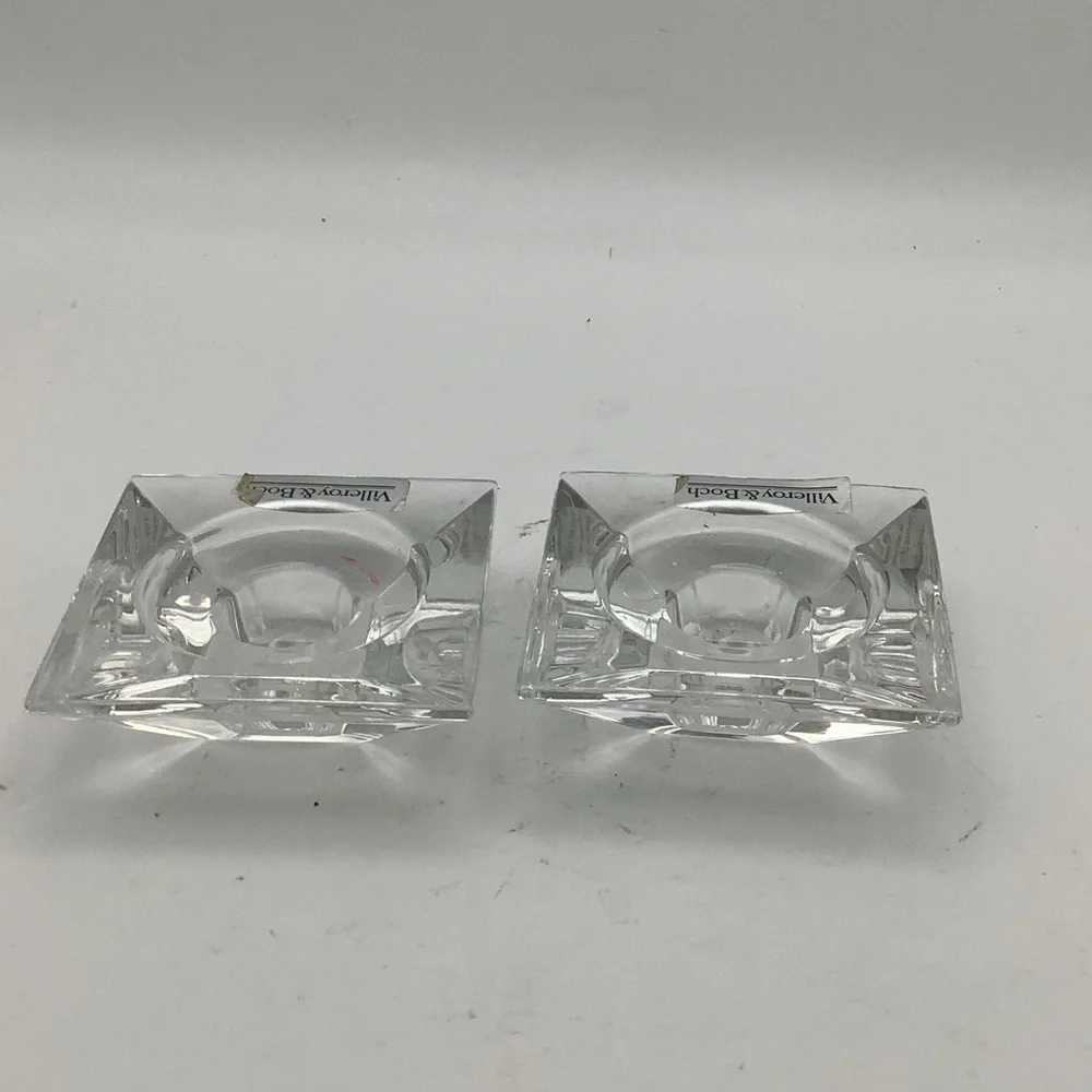 Villeroy & Boch Germany 24% Lead Crystal Candle Holders